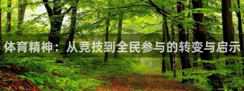 谈球吧体育：体育精神：从竞技到全民参与的转变与启示